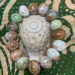 Green Opal Large Rondelle